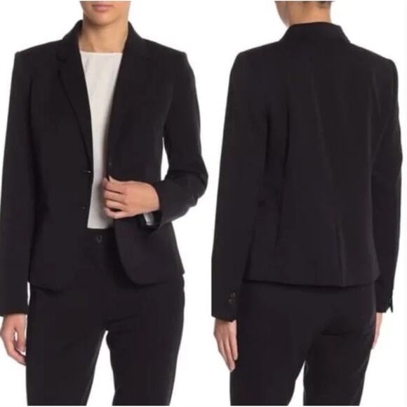 J. CREW Schoolboy Notch Lapel Blazer Jacket Black {R1}
